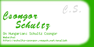 csongor schultz business card